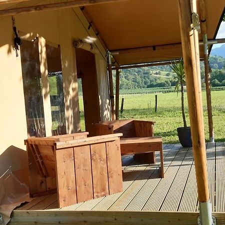 Tente Safari Lodge Ferme Carrique Tardets-Sorholus Buitenkant foto