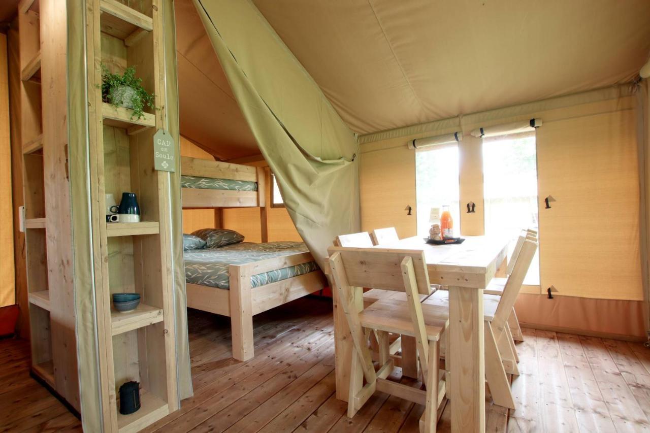 Tente Safari Lodge Ferme Carrique Tardets-Sorholus Buitenkant foto