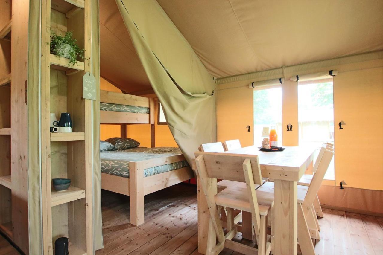 Tente Safari Lodge Ferme Carrique Tardets-Sorholus Buitenkant foto