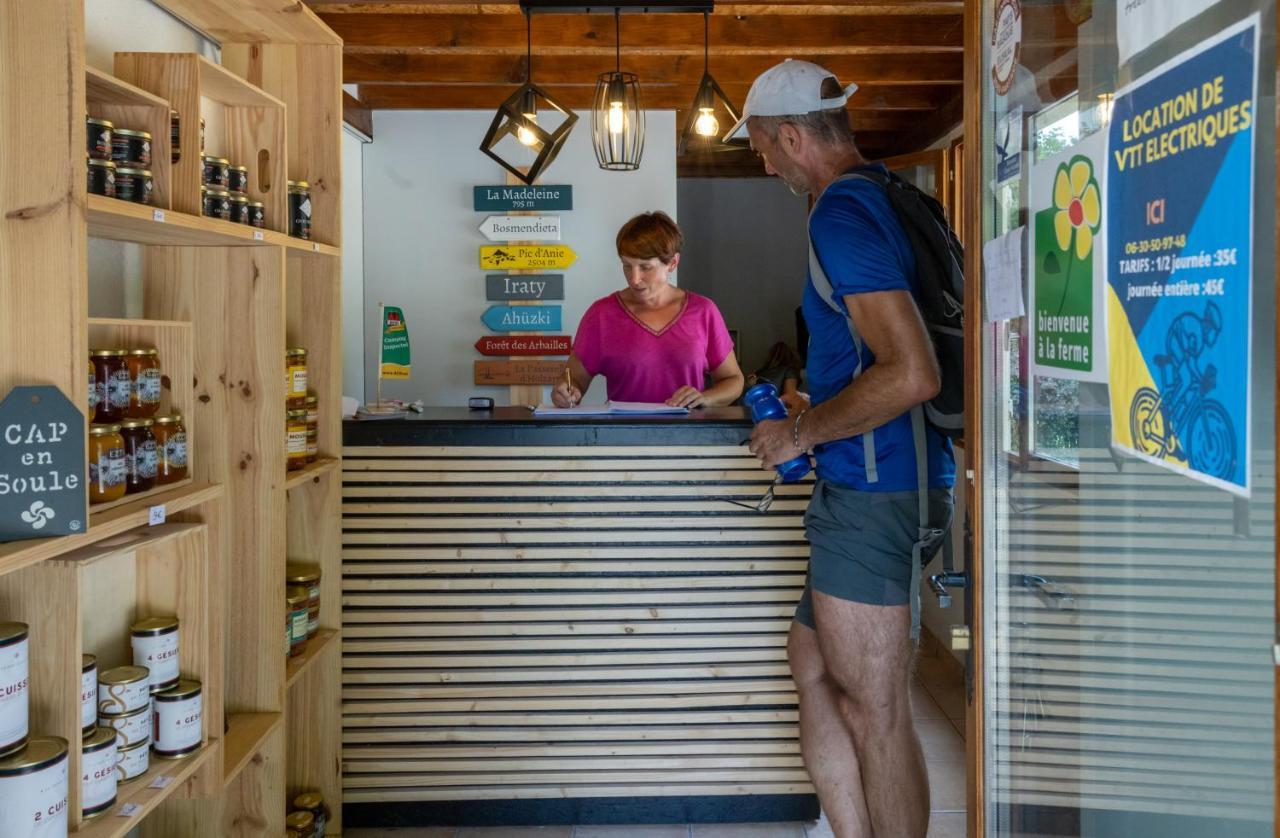 Tente Safari Lodge Ferme Carrique Tardets-Sorholus Buitenkant foto