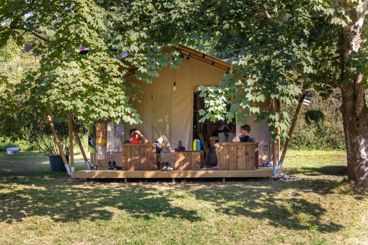 Tente Safari Lodge Ferme Carrique Tardets-Sorholus Buitenkant foto